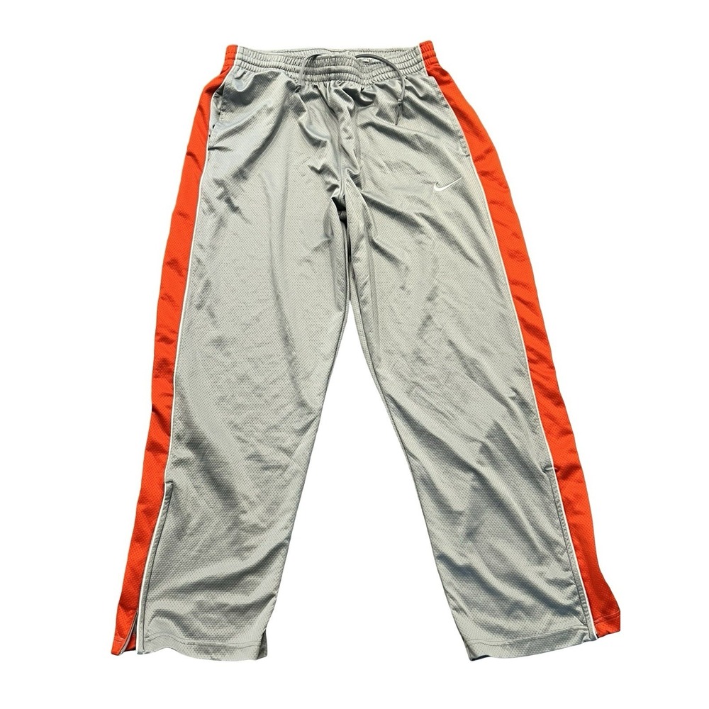Nike‎ Dri-Fit Training Pants Mens XL Gray Red Striped Gym Train Run